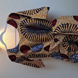 COPY - GRASS-FIELDS African Print Dress